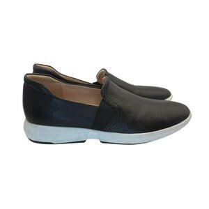 27 Edit Black & White Slip On Sneakers w/ Leather‎ Uppers (Size 10)